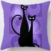 Cartoon Cat Throw Pillow Cover With Short Plush Print For Living Room Sofa Decoration Cushion Cover Pillow Covers Decorative