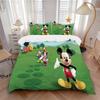 Ensemble de literie 3 pièces Adventure Print Mickey Mouse Clubhouse Housse de couette avec 2 taies d'oreiller Cadeau d'anniversaire pour la maison
