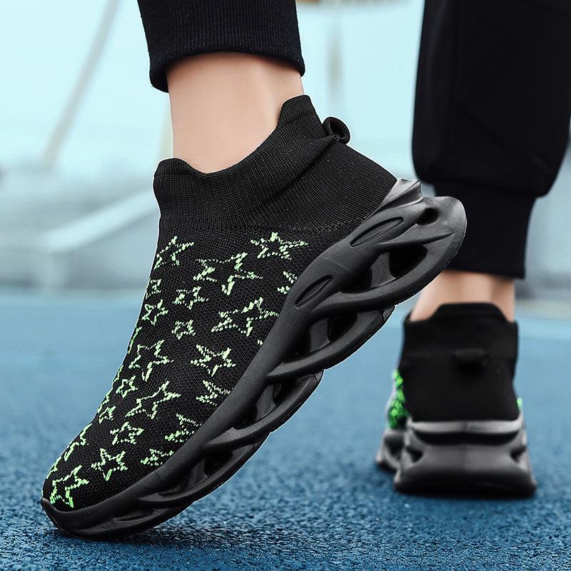 

Hiking casual shoes running surface soft sole fitness mesh sports shoes men s lightweight foot cover flying socks shoes large size 46