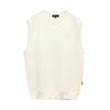 Men's Crew Neck Knit Vest (One-Point Logo) / Golf / C25119101 1031_White L