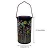 Solar Lantern Outdoor Hanging Solar Lights with Hollow Flower Pattern Waterproof LED Solar Lantern for Mom Women Mother Grandma