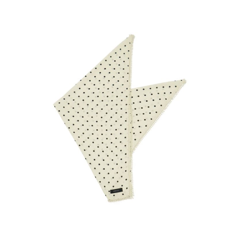 COOKEESEE Dot Lace Scarf (ivory)