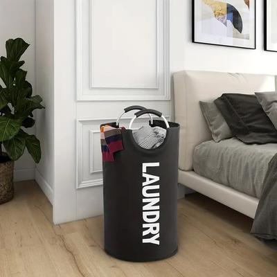 1pc 82L Dirty Clothes Basket Large Capacity Foldable Laundry Basket Clothes Storage Basket Easy Deposit For Laundry Room Storage