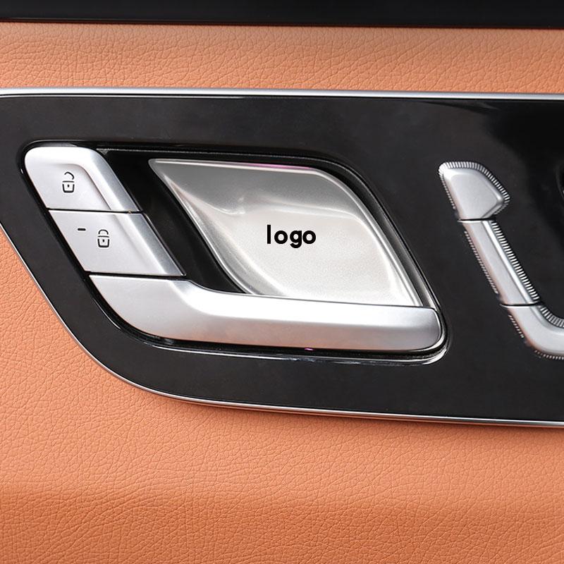 4Pcs Stainless Steel Inner Door Handle Bowl Decoration Cover Trim Interior Accessories For Mercedes Benz C S Class W206 