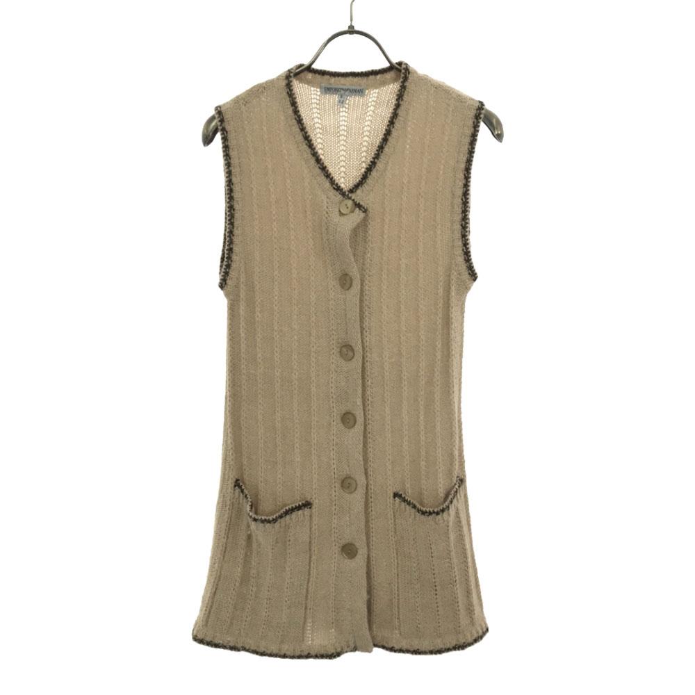 

Emporio Armani 90-е Итальянский вязаный жилет из смеси альпаки 40 Бежевый Пожилые женщины Б/у