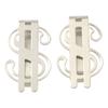 1Pcs Slim Money Clip Stainless Steel Cash Bills Credit Clip  Dollar Design  Coin Banknote Cash Clamp Holder