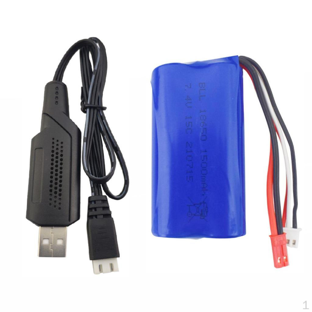 7.4V 1500mAh Lithium Batteries for UD1601 UD1602 SG1603 SG1604 RC Car 1pc