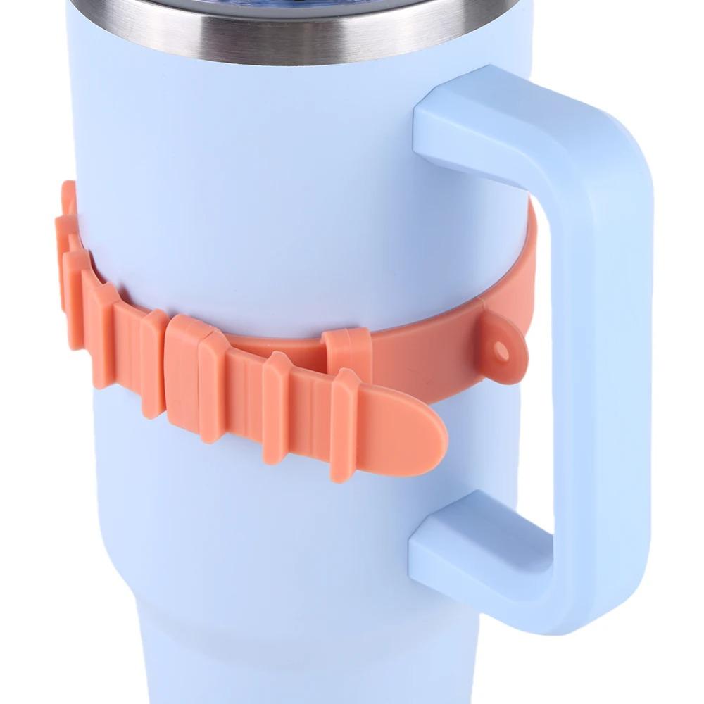 Hands Free Thermos Cup Holder Silicone Ring Water Bottle Lanyard Water Bottle Carrier  Outdoor