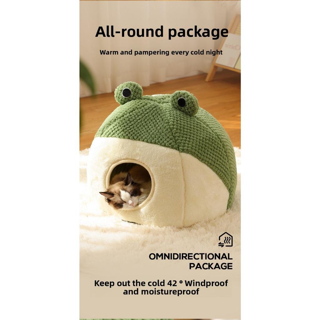 Warm Dog Mattress, Comfortable and Soft Frog Style Cat Bed, Suitable for Small Cats