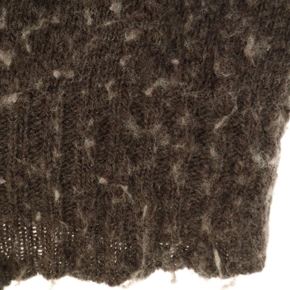 Y's Made In Japan Long Sleeve Knit Cardigan 2 Brown Youji Yamamoto Men's Used