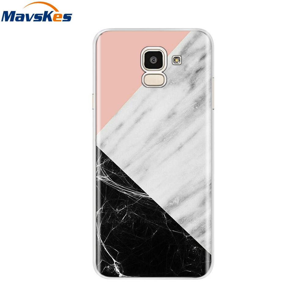 For Samsung Galaxy J6 2018 Case Soft TPU Silicone Back Cover sFor Coque Fundas Samsung J6 2018 J6 Plus 2018 Soft Phone Cases