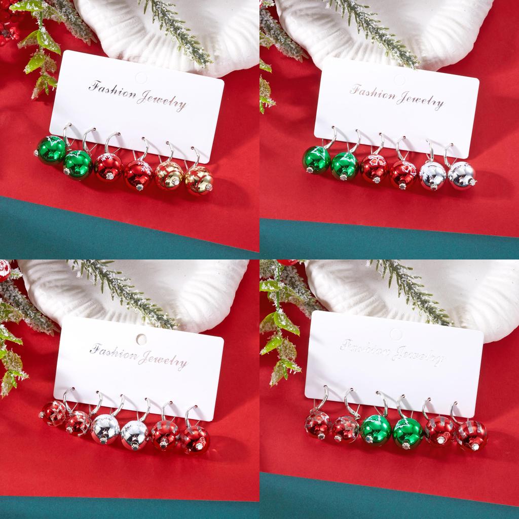 Christmas Sparkling Snowflake Ear Jewelry With Alloy And Acrylic For Women Celebration