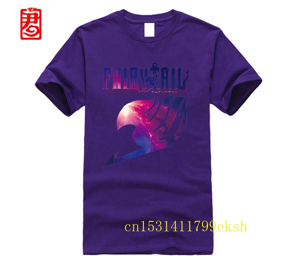 2024 New Fashion Fairy Tail T Shirt Men Shirts Japanese Famous Anime Tops Tees Funny Tshirt Short Sleeve 100cotton Men Clothes