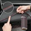 PU-Leder gewebte Auto-Dekorstreifen für Autotür-Armaturenbrett-Aufkleber, Auto-Innenraum-DIY-Streifen