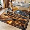 German Shepherd Mystical Artwork Pattern Printed Chair Mat -Decorative Mats for Office Tables,Coffee Tables - Durable and Fashionable Carpet