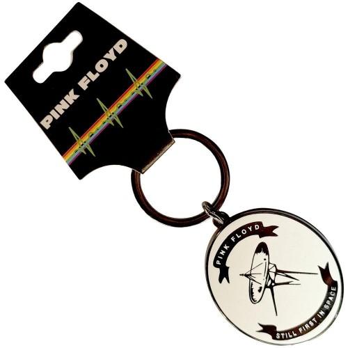 Pink Floyd First In Space Oval Keyring