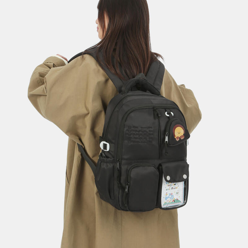 Niedlicher Rucksack mit Fruchtmuster für Damen und Mädchen, modischer Schul- und Reiserucksack mit mehreren Fächern