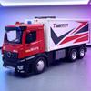 Modèle de Camion Conteneur Échelle 1/18 Jouets Pneus en Caoutchouc Décoration de Voiture Jouet Avec Lumière Et Musique Fonction Véhicule Pour Cadeaux Adulte Enfant