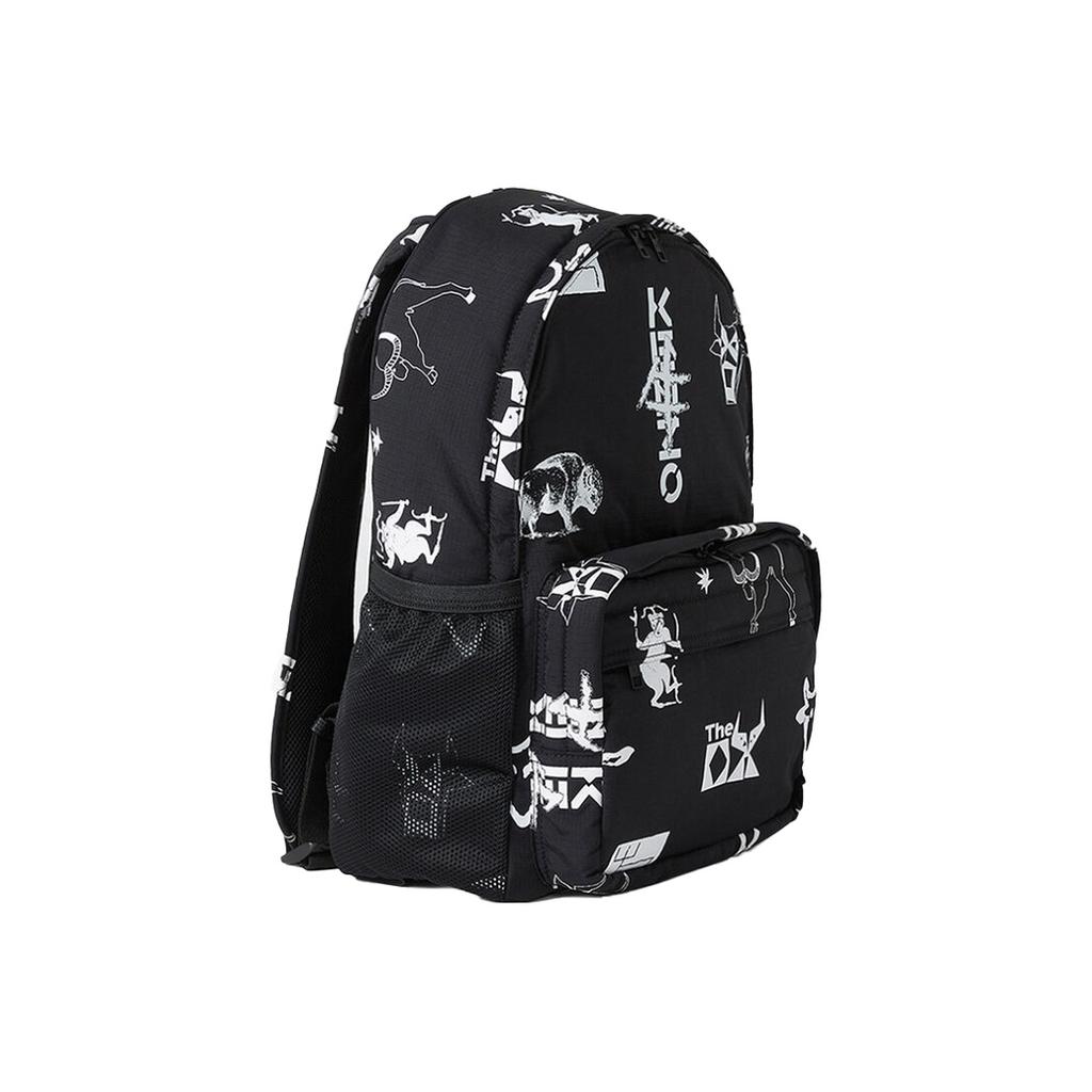 Kenzo Capsule Collection Sign & Symbol Irregular Print Backpack Women Backpack Black FB55SA213FQ7-99
