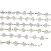 DIY Jewelry Supplies: 6mm Transparent Crystal & Color-Preserving Copper Chains for Necklace & Bracelet Making, In Six Colors