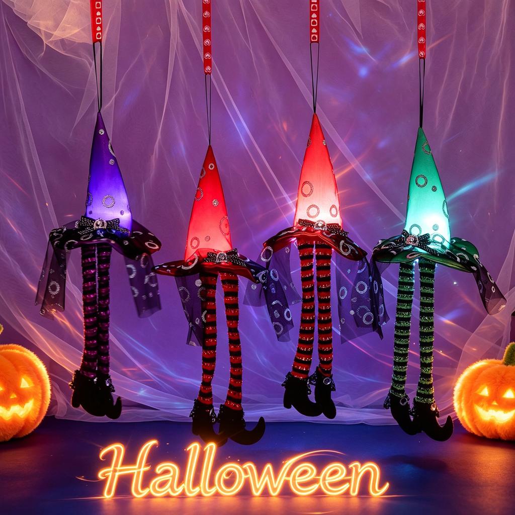 Halloween Witch Hat Hanging Ornament Party Decoration for Home