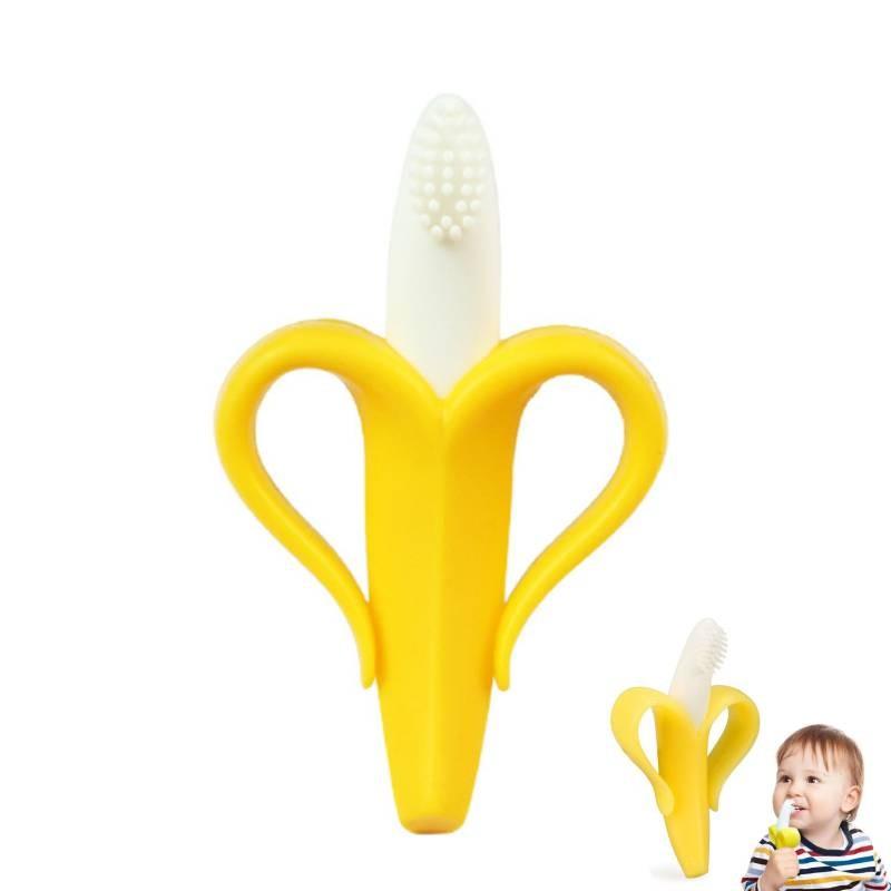 Unique Baby Silicone Teether Set With Colorful Corn And Banana Designs For Infants