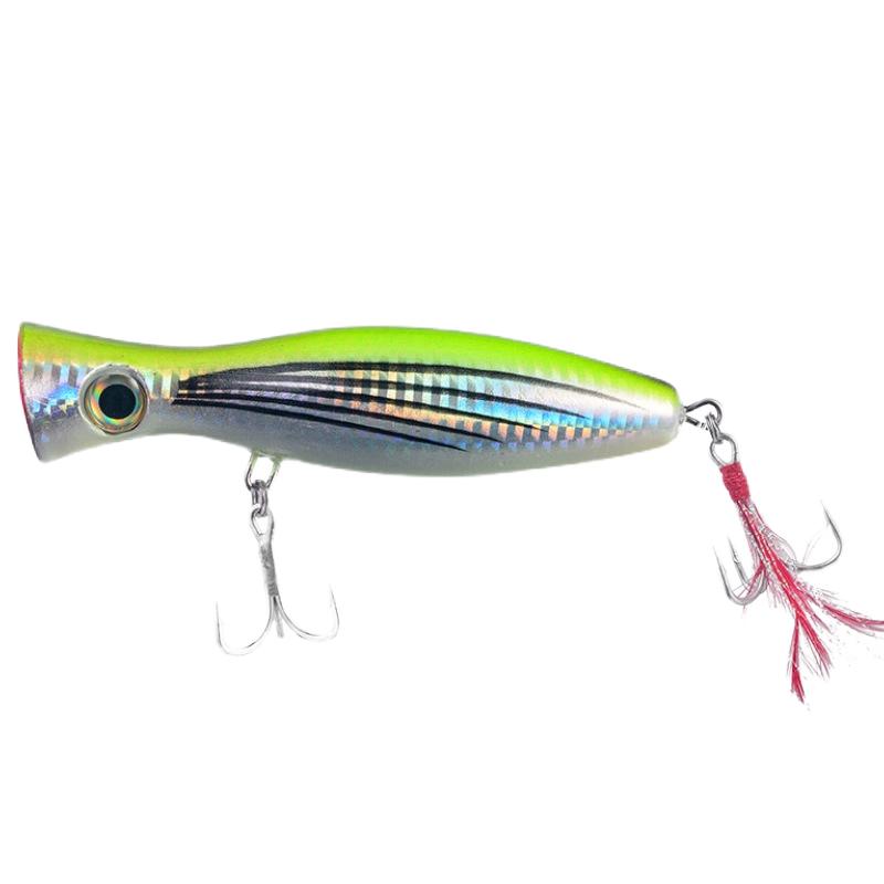 New Model Popper Lure Set for Saltwater & River/Lake Fishing 41g Plastic Artificial Hard Bait Fishing Gear