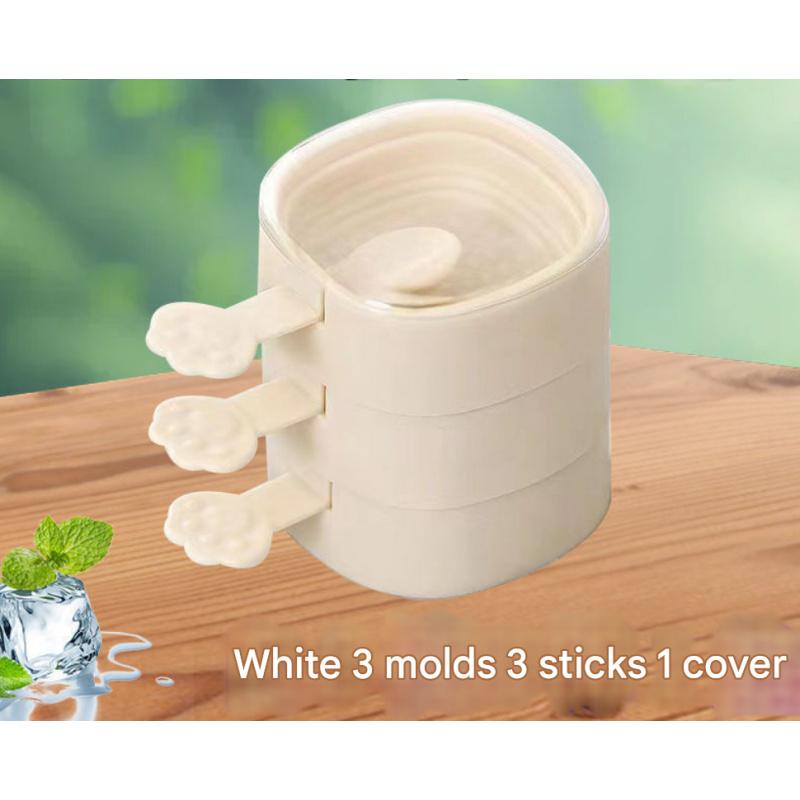 Ice Cube Tray Mold for Home Use, Large Silicone Ice Tray with Lid, Storage Box for Freezer, Ice Cream Freezing Tool Cold Kettle