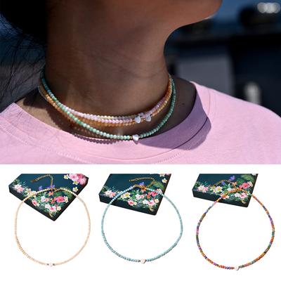 Elegant Heart Shaped Freshwater Shell Necklace Jewelry Accessory for Women Ladies Handmade Stainless Steel Jewelry