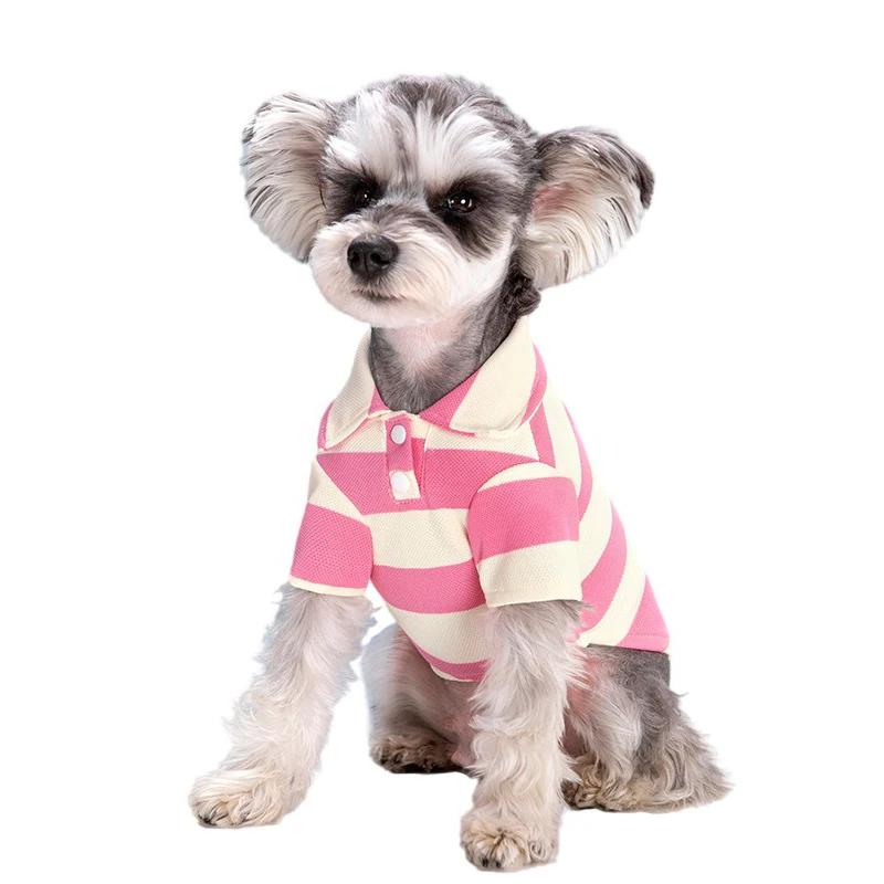 CDDMPET Tricou POLO pentru animale de companie Haine de vară pentru câini pentru câini de talie mică, cățeluș, pisică, chihuahua, buldog francez, tricou Yorkie pudel, pug personalizat