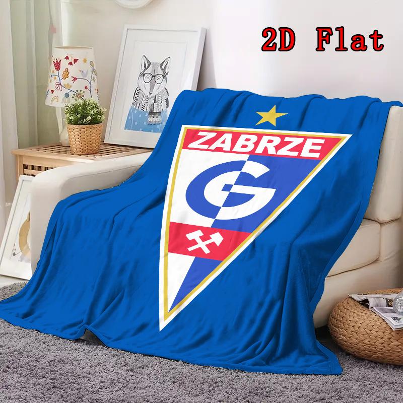 Gornik Zabrze 2D Flat Pattern Flannel Blanket, High quality All Seasons, Home Decor, Warmth and Comfort, Perfect for Christmas Gifts.
