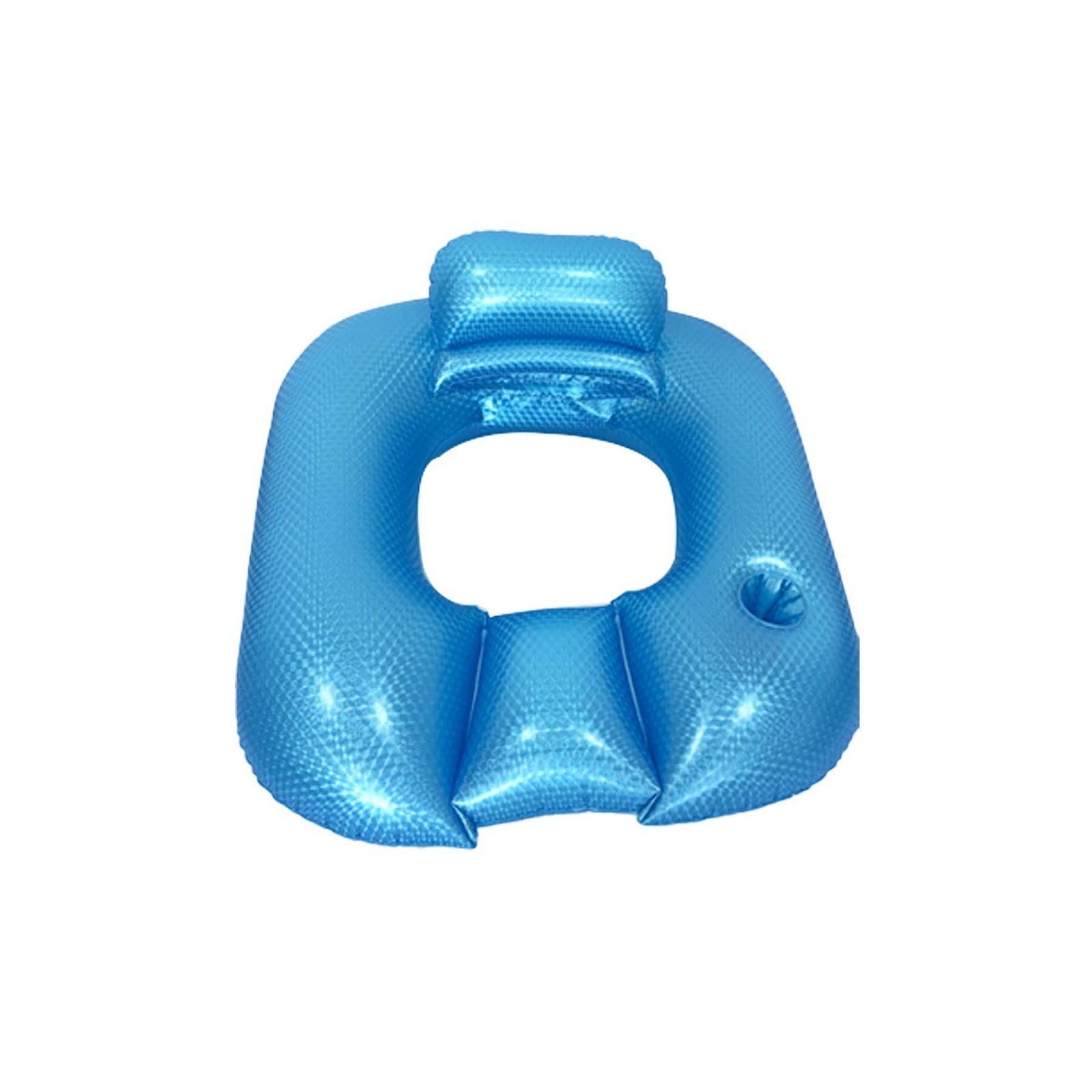 

Надувной плавающий ПВХ жемчужный квадратный надувной шезлонг для взрослых и детей, диван-спинка для бассейна One Size синий