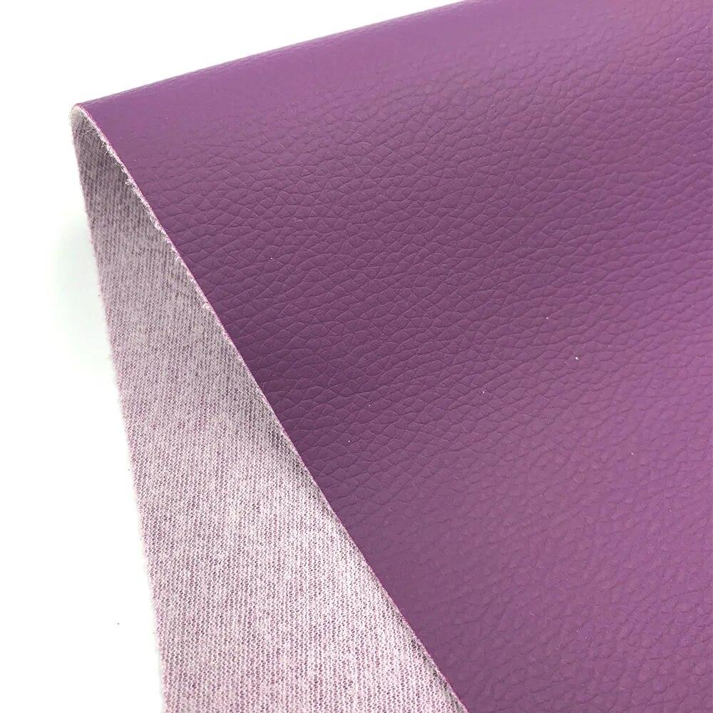 Litchi PU Leatherette Faux Leather Fabric Synthetic For Sewing Bow Bag Brooches Sofa Car Doll DIY Hademade Material