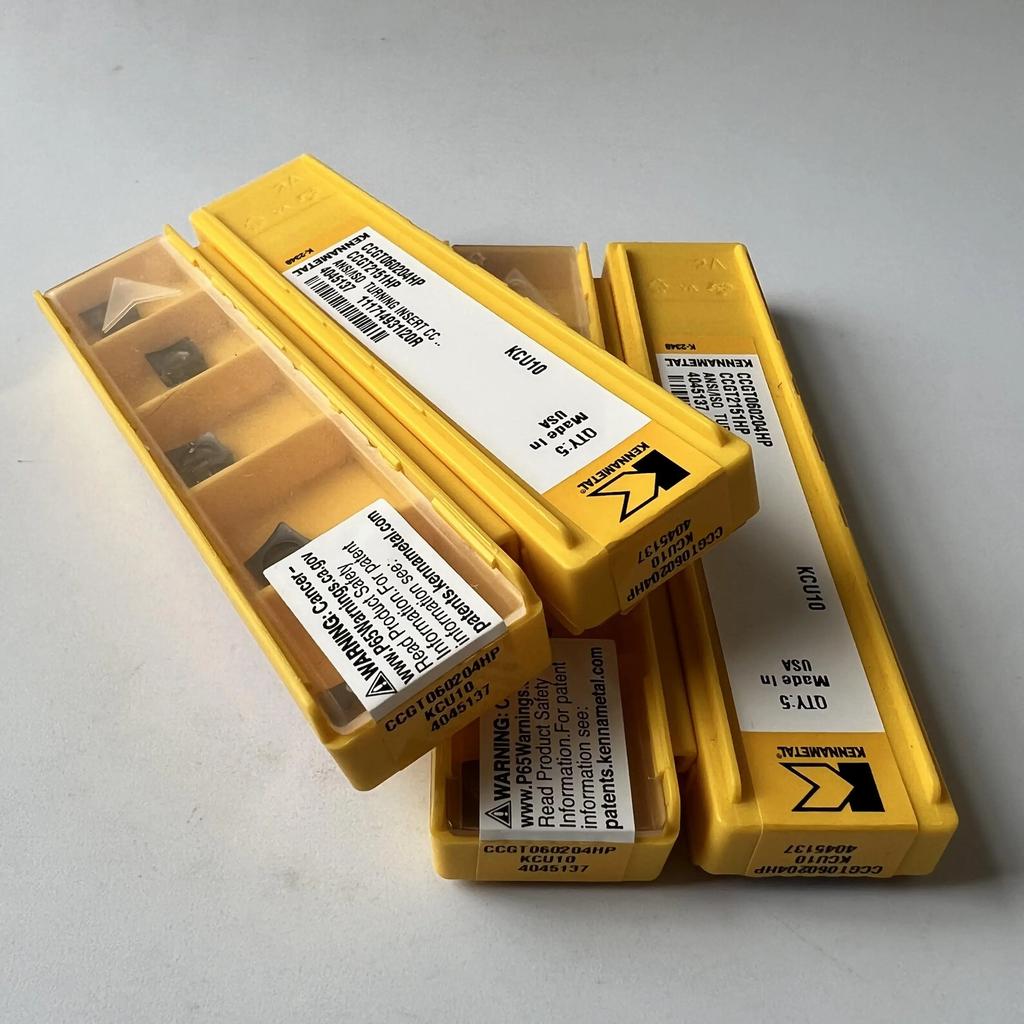 Original / CCGT060204HP KCU10 / Industrial indexable Carbide Inserts 10 Pcs