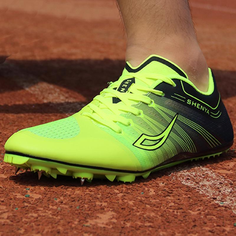 High Quality Men Women Nail Shoes Outdoor Sports Fast Runn Training Shoes Short Distance Anti Slip Grip Shoes Student Athletics