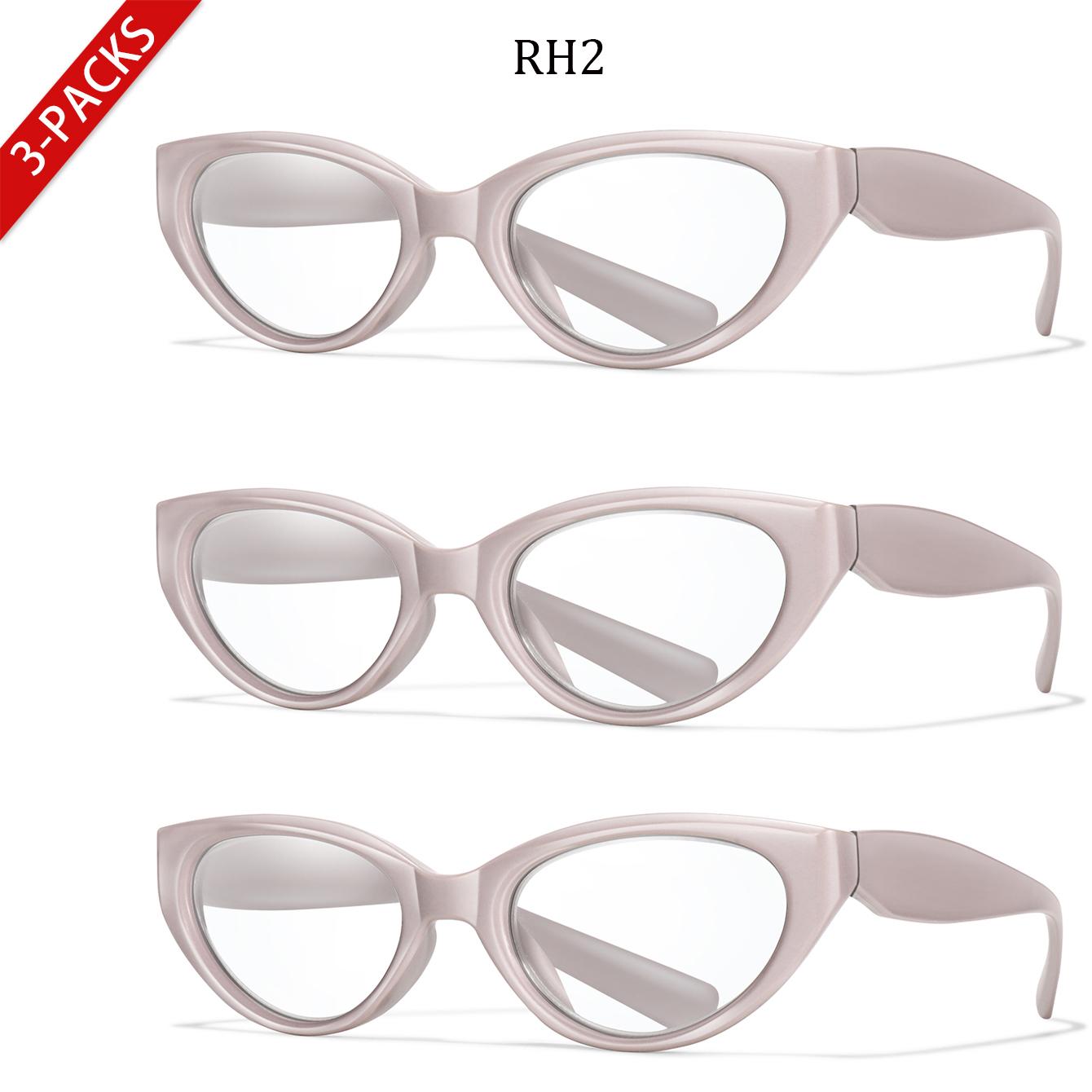 

3-Pairs Cateye Reading Eyeglasses for Men Women Surf Internet Glasses with UV protection Presbyopic Eyeglasses for Grandparents 0