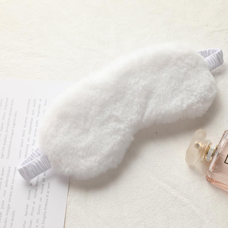 Personalized Rabbit Hair Eye Mask Custom Sleep Mask Plush Cute Bridesmaids Gift Sleep Masks Fur Cozy Bachelorette Gift