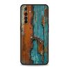 Soft TPU For Realme 11 10 9 Pro Plus GT2 GT3 GT5 C21 C25 C35 C53 C55 C67 Pro Phone Case Vintage Industrial Style Rusty Pattern