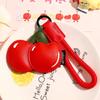 Cartoon Cherry Keychain Fruit Car Keyring Funny PU Leather Bag Pendant  Students