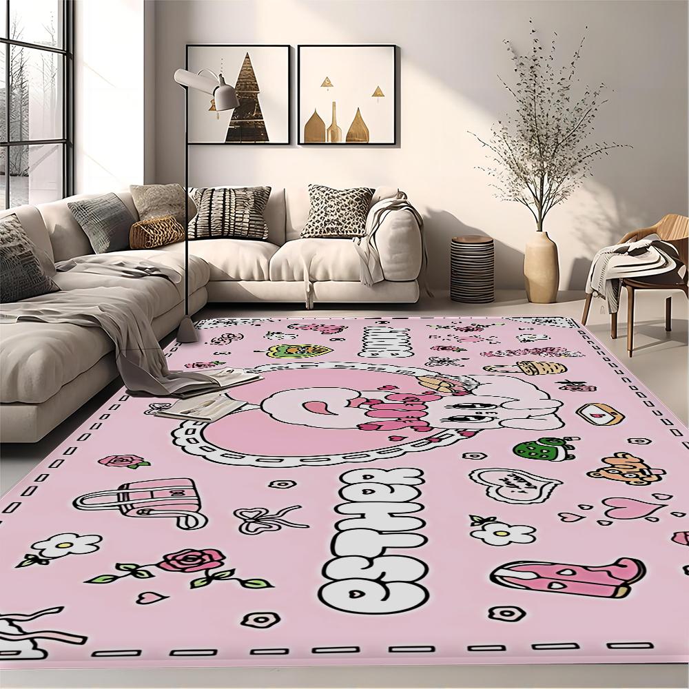 Esther Bunny Long Game Hallway Carpet INS Style Soft Bedroom Floor House Laundry Room Mat Anti-skid Bedside Area Rugs