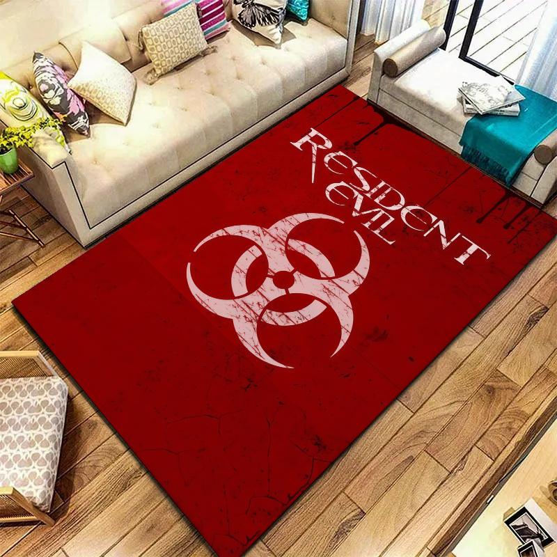 Resident Evil Carpet Rug for Living Room Bedroom Home Sofa Decoration,Kids play Nonslip Floor Mat