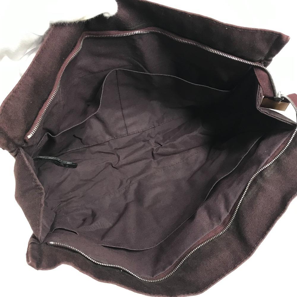 Hermes Fourre Tout Bag Pouch Bag Clutch Bag Cotton Wine-red