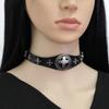 Cross PU Leather Choker, Punk Gothic Cross Hip Hop Rock Clavicle Necklace