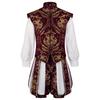 European Renaissance Prince Double-Layer Vest & Pumpkin Pants Men's Suit