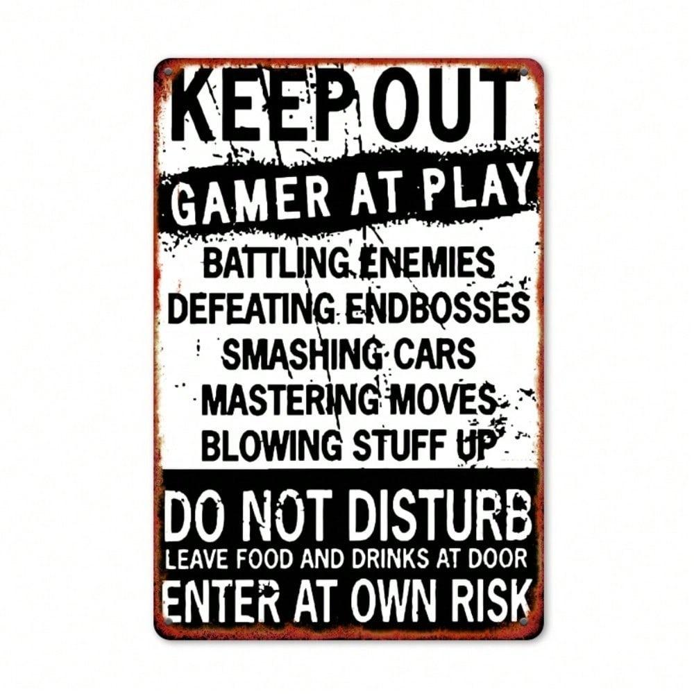 1pc Funny Novelty Metal Tin Sign Wall Art Home Decor