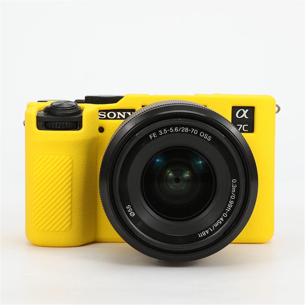 Pro Sony A7C2 Měkké Gumové Silikonové Pouzdro Pro Sony A7CII Alpha 7C II Brnění Kryt Těla Digitálního Fotoaparátu Kůže
