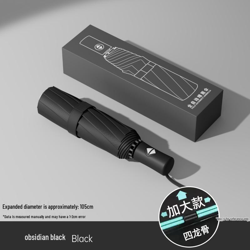 Compact Dual-Use Automatic Umbrella for Sun & UV Protection - Unisex, Large, Lightweight, Foldable