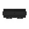 4 Gang ON OFF Rocker Switch Panel Controller Box w/ Voltmeter For Boat RV Truck
