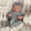 Realistic Reborns Newborn Baby 19Inch Sleeping Infant Doll Silicone/Cloth Body Baby with Clothes and Accessory Gift Set