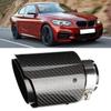Car Modification Universal Carbon Fiber 63mm Inlet 101mm Outlet Exhaust Tail Pipes Tail Throat